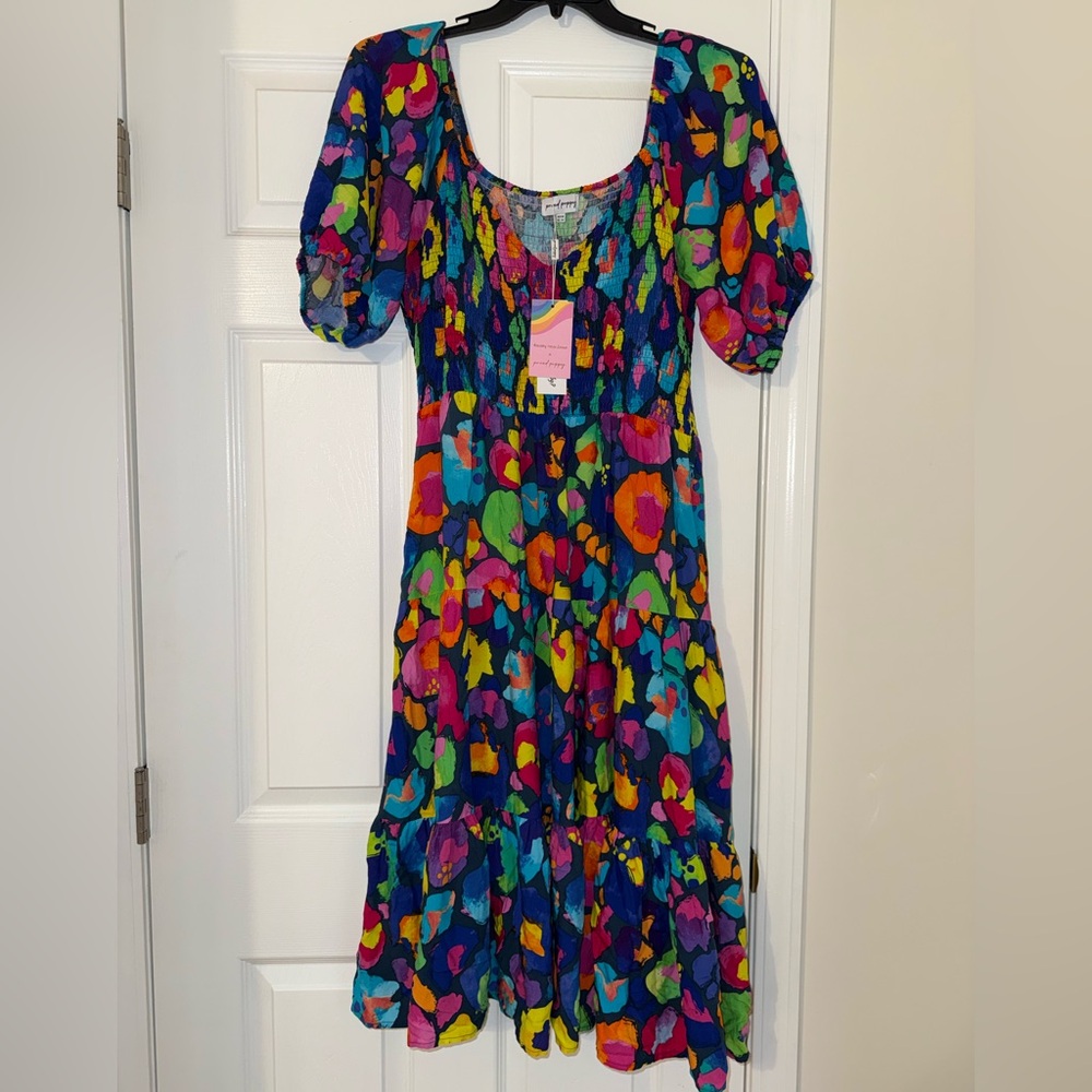 Colorful Floral Women's Dress